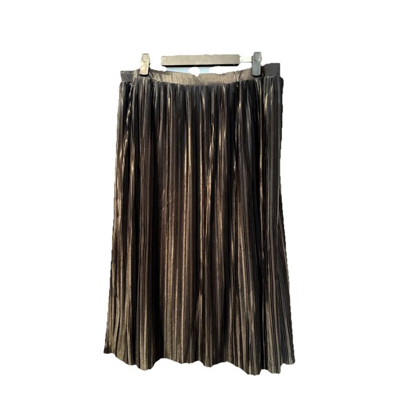 NEW Everyday Jones Skirt Womens Large Black Pleated Workwear Wedding Vacation - Picture 2 of 5